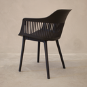 Ver mais imagens de Kit 4 Cadeiras de Jantar Design Marcela Preta com Estofado