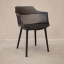 Ver imagem 2 de Kit 4 Cadeiras de Jantar Design Marcela Preta com Estofado