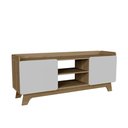 Ver imagem 1 de Rack para Tv até 65'' com 2 Portas 150cm John - Natural/branco