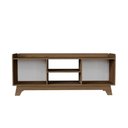 Ver imagem 2 de Rack para Tv até 65'' com 2 Portas 150cm John - Natural/branco