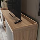 Ver imagem 4 de Rack para Tv até 65'' com 2 Portas 150cm John - Natural/branco