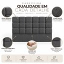 Ver imagem 6 de Cabeceira Cama Box Casal 138cm Estofada Bouclé Boss:Cinza Escuro