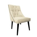 Ver imagem 1 de Cadeira De Jantar Bela Capitone Suede Bege com Tachas
