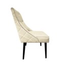 Ver imagem 2 de Cadeira De Jantar Bela Capitone Suede Bege com Tachas