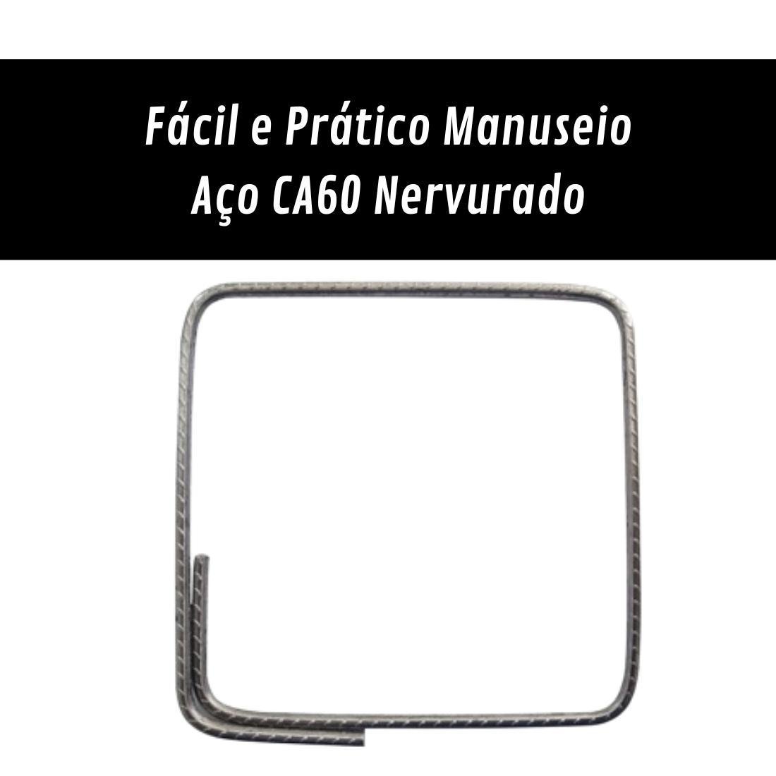 Estribo de Aço 17x17 Nervurado Vergalhão 20 Peças Aço Ca60 | MadeiraMadeira