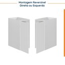 Ver imagem 5 de Balcão Planejado Suspenso 1 Porta 30cm sem Tampo Ipanema CabeCasa MadeiraOriginals Branco