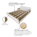 Ver imagem 6 de Cama Infantil Montessoriana Casal New Cori Branco/Carvalho Mel
