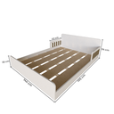 Ver imagem 3 de Cama Infantil Montessoriana Casal New Cori Branco/Carvalho Mel