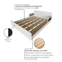 Ver imagem 6 de Cama Infantil Montessoriana Casal New Cori Yescasa Branco/Preto