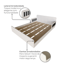 Ver imagem 7 de Cama Infantil Montessoriana Casal New Cori Yescasa Branco/Preto