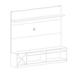 Rack com Painel TV 60" Multimóveis CR25137 Branco - 4