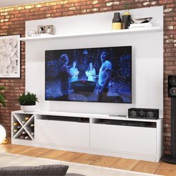 Rack com Painel TV 60" Multimóveis CR25137 Branco - 1