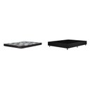 Ver imagem 2 de Conjunto Colchão Ortopédico e Base Box Casal 57x138x188cm Ambar Yescasa Preto