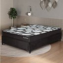 Ver imagem 1 de Conjunto Colchão Ortopédico e Base Box Casal 57x138x188cm Ambar Yescasa Preto