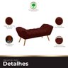 Recamier Estofada Casal Ayla Veludo Marsala - 4
