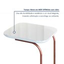 Ver imagem 4 de Mesa Lateral para Sofá em Aço e MDF Roma 37x30x70cm Branco Rose/Off White