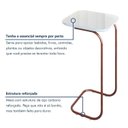 Ver imagem 5 de Mesa Lateral para Sofá em Aço e MDF Roma 37x30x70cm Branco Rose/Off White