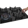 Cooktop a Gás Fischer 4 Bocas Tc Fit Line Trempe Iron - 2
