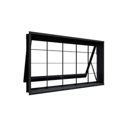 Vitrô Maxim-ar em Aço com Grade Quadriculada 60x80 R120 Tradição - 1