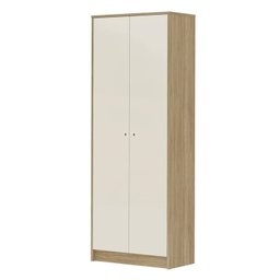 Kit 2 Peças Armário para Escritório Alto 2 Portas e Estante 4 Prateleiras Porta Basculante - 16