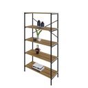 Ver imagem 5 de Estante C/05 Prateleiras 152x80x33cm Tub Tueh1585 Lâmina Mel - Est.preta Lâmina Mel / Est.preta
