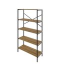 Ver imagem 1 de Estante C/05 Prateleiras 152x80x33cm Tub Tueh1585 Lâmina Mel - Est.preta Lâmina Mel / Est.preta
