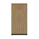 Ver imagem 3 de Armário para Escritório Multiuso Alto 2 Portas com Chave Espresso Móveis