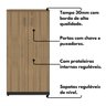 Armário para Escritório Multiuso Alto 2 Portas com Chave Espresso Móveis - 11