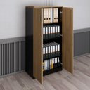 Ver imagem 7 de Armário para Escritório Multiuso Alto 2 Portas com Chave Espresso Móveis