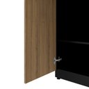 Ver imagem 5 de Armário para Escritório Multiuso Alto 2 Portas com Chave Espresso Móveis