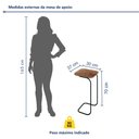 Ver imagem 3 de Mesa Lateral de Sofá Roma para Sala de Estar