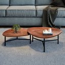 Ver imagem 1 de Conjunto com 2 Mesas de Centro Folha