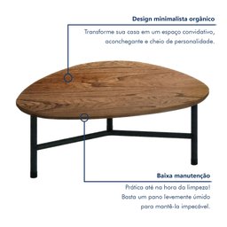 Conjunto com 2 Mesas de Centro Folha - 6