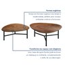 Conjunto com 2 Mesas de Centro Folha - 7