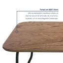Ver imagem 4 de Mesa de Centro Retangular Roma 90x50x33cm Marrom Preto/Cinamomo 100% MDF
