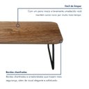 Ver imagem 6 de Mesa de Centro Retangular Roma 90x50x33cm Marrom Preto/Cinamomo 100% MDF