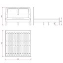 Ver imagem 5 de Cama Ricco King Madeira com Palhinha Amêndoa