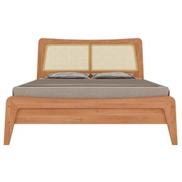 Cama Ricco King Madeira com Palhinha Amêndoa - 7