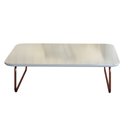 Ver imagem 2 de Mesa de Centro Retangular 100% MDF 90cm Roma Branco Rose/Off White