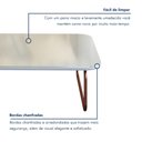 Ver imagem 6 de Mesa de Centro Retangular 100% MDF 90cm Roma Branco Rose/Off White