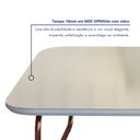 Ver imagem 4 de Mesa de Centro Retangular 100% MDF 90cm Roma Branco Rose/Off White