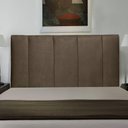 Ver imagem 4 de Cabeceira Cama Box Casal King Donna 193cm Suede Marrom