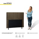 Ver imagem 3 de Cabeceira Cama Box Casal King Donna 193cm Suede Marrom