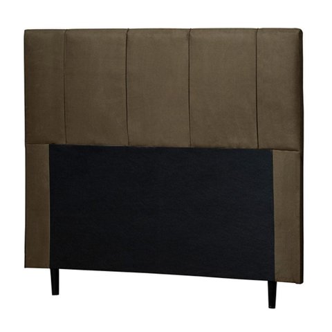Cabeceira Cama Box Casal King Donna 193cm Suede Marrom