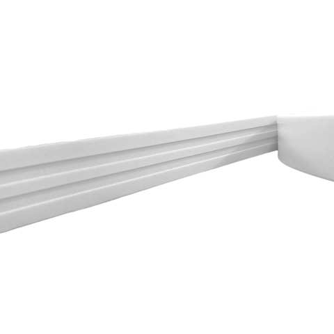Moldura Roda Meio Eva Autocolante Sol 3,5cmx5mm 15 Metros - Branco