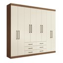 Ver imagem 2 de Guarda-roupa Casal 8 Portas 6 Gavetas 238,80cm Master Santos Andirá