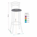 Ver imagem 3 de Kit 4 Banquetas Altas Cromadas Bc26/a - A101