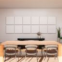 Ver imagem 2 de Painel Acústico Absorvedor Decorativo 60x60 Soft Crepe Maestra Acústica:branco