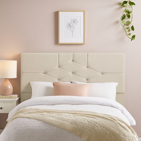 Cabeceira Cama Box Queen 195 Cm Camboriú:bege