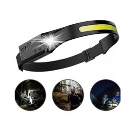 Lanterna Cabeça Led Recarregável Fita Ajustável - 3